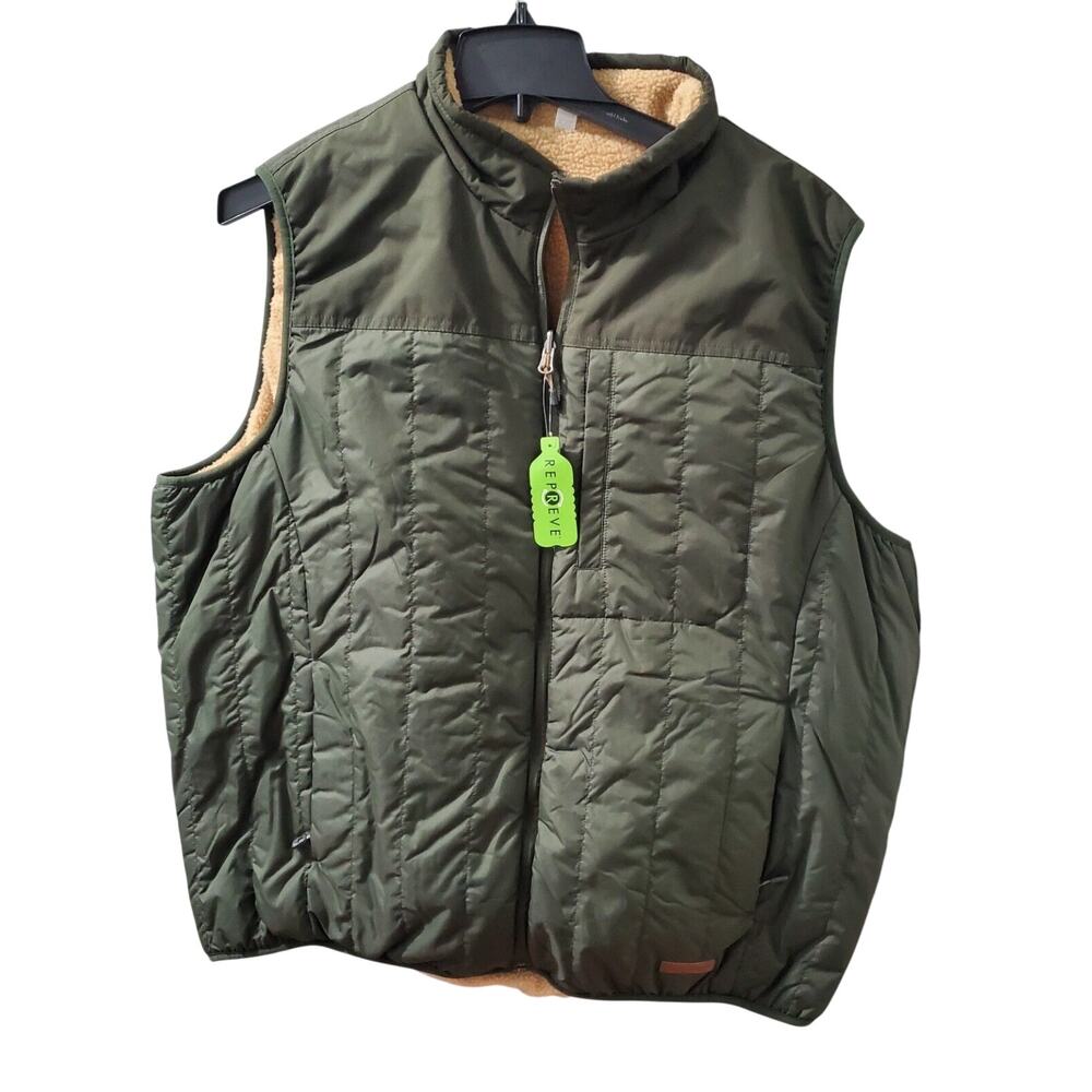 **NWT** FREE COUNTRY -MEN'S -Alpine -REVERSIBLE -Vest (SIZE XXL) -Dark Olive